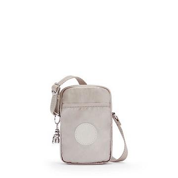 Kipling Tally Metallic Crossbody Telefoon Tas Beige | NL 1847VR